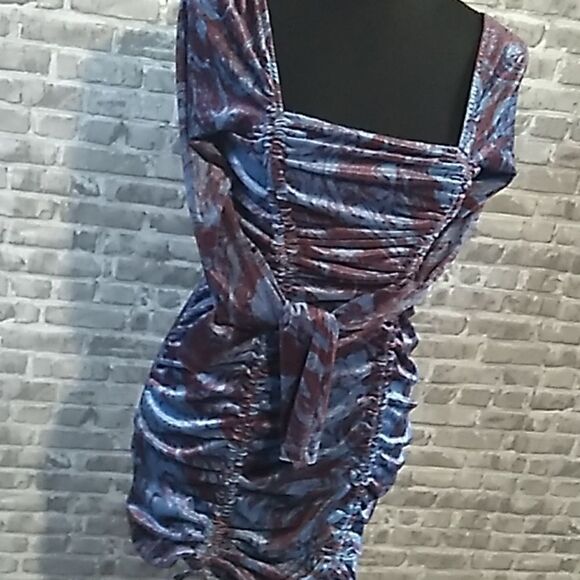 Wild Fable ruched bodycon stretch dress S - Picture 10 of 16